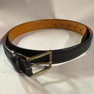 Men’s Polo Ralph Lauren black Italian leather/ brass buckle size 40